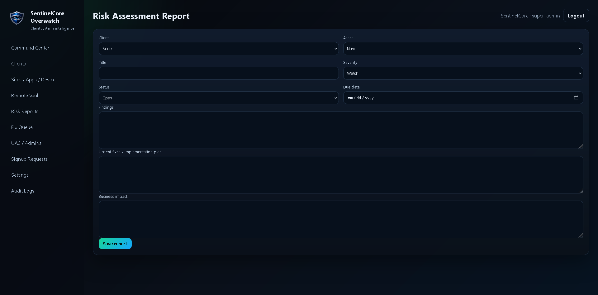 SentinelCore Overwatch screenshot 1