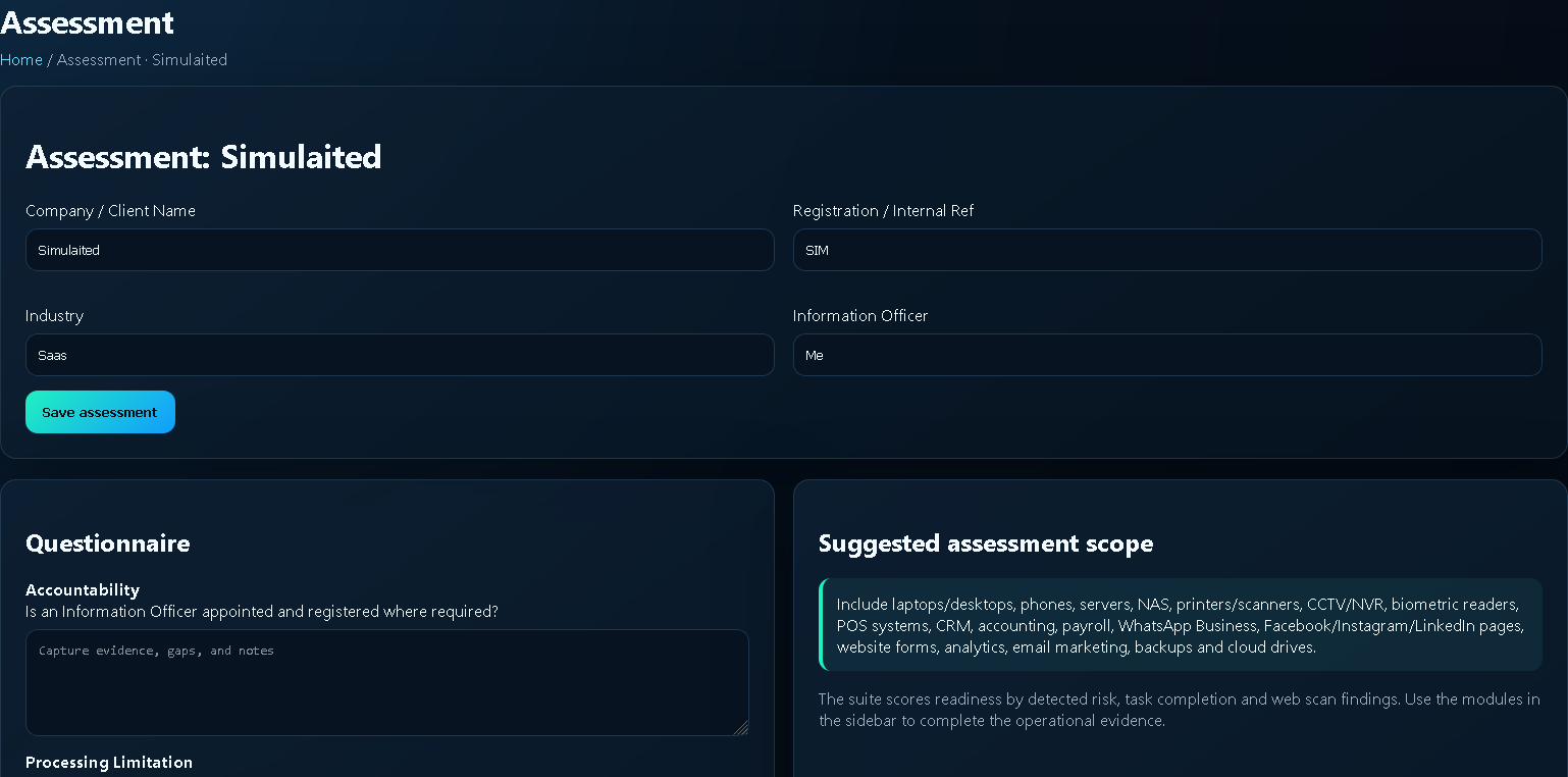 SentinelCore POPIA screenshot 2